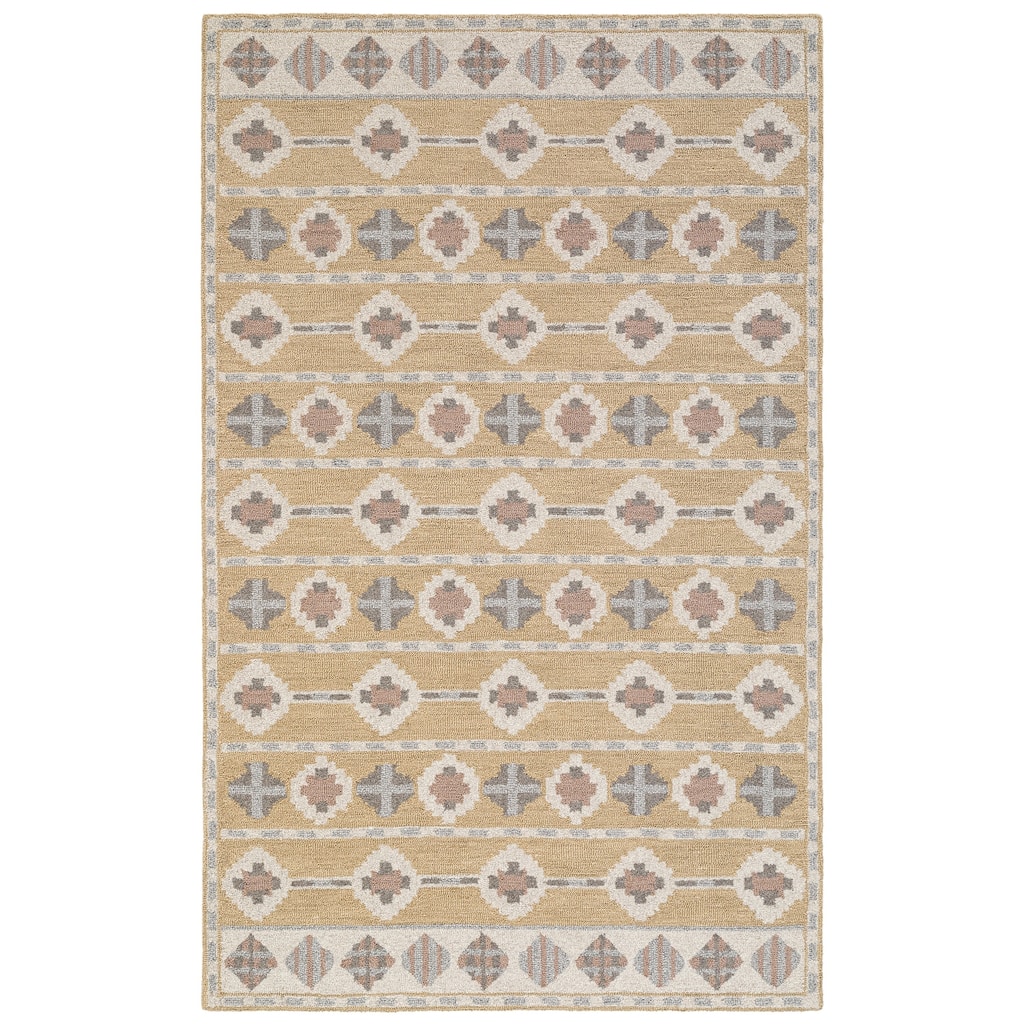 Terra by Obeetee Freya Quince Gold Rug