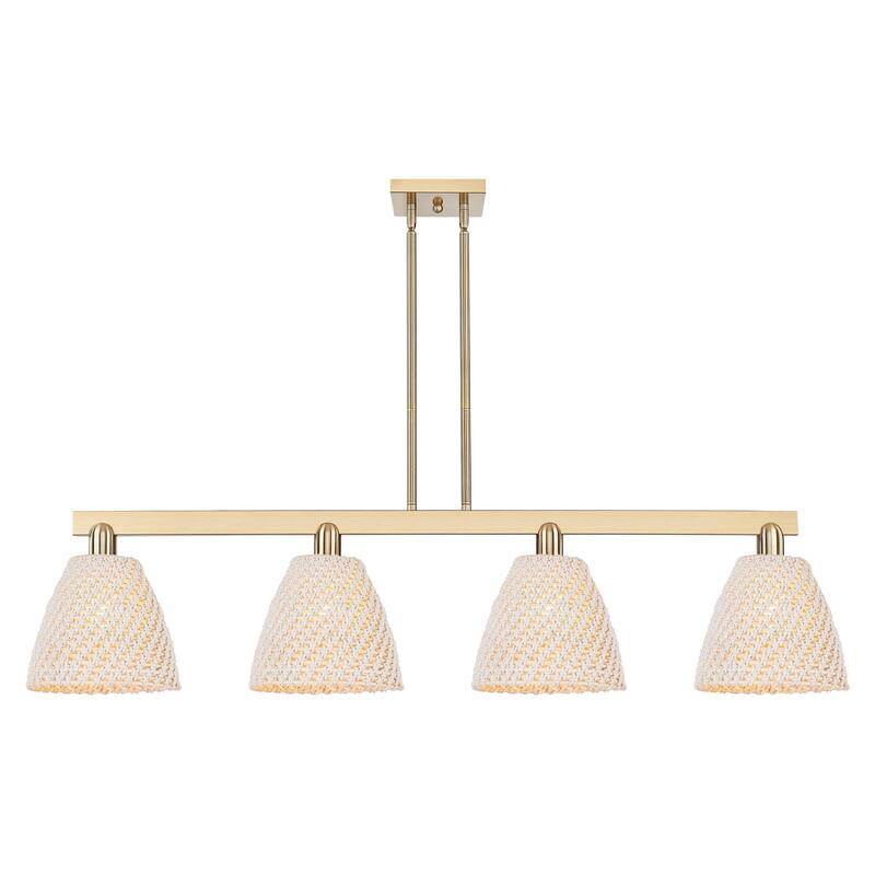 Innovations Lighting Endless Possibilities Arcadia - Bristol Natural - 4 Light 52" Stem Hung Island Light