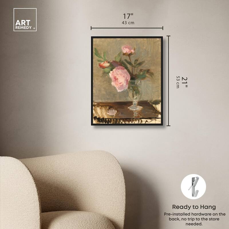 Moristot Peony Canvas by Art Remedy