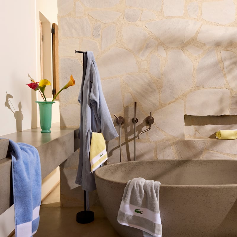 Lacoste Sport Stripe Supima Cotton 6-Piece Bath Towel Set