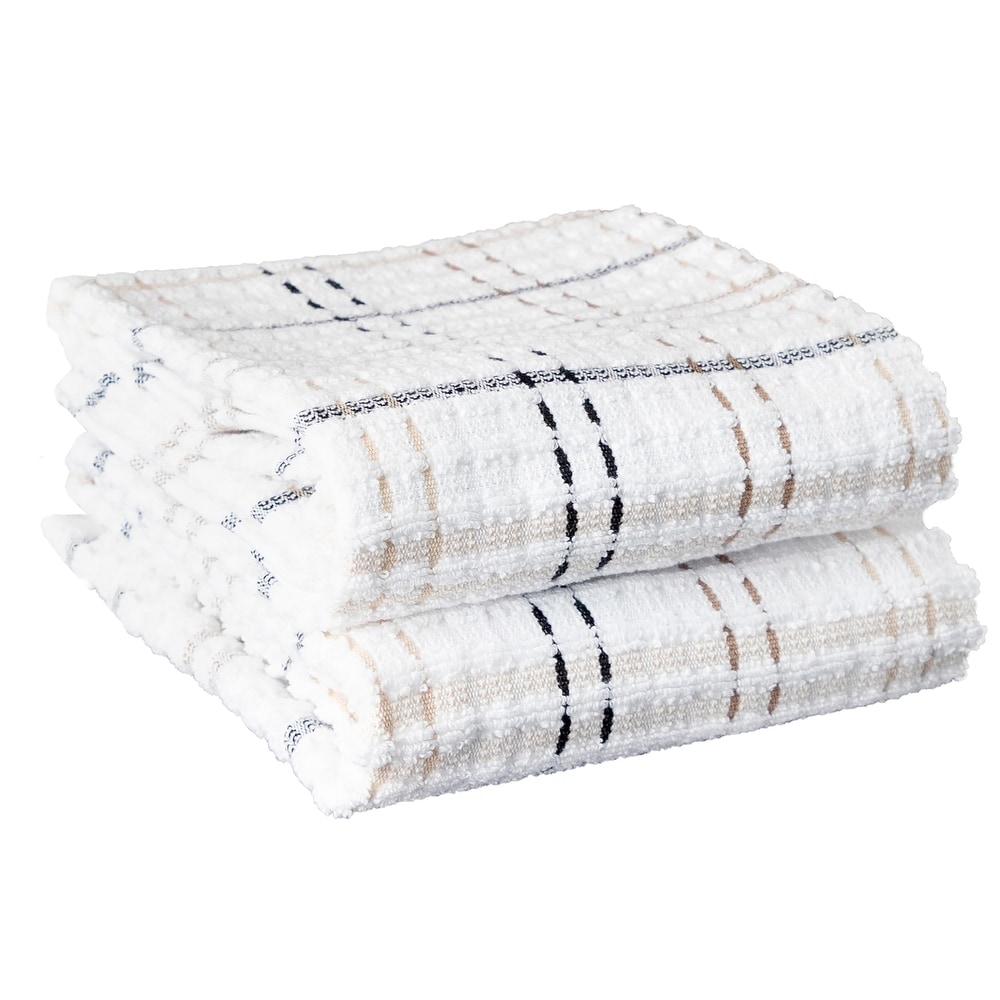 Kitchen Towel, Set of 6, Cotton Dish Towels, Blue & White Cotton Tea Towels,  Buffalo Plaid Towels, Absorbent Bulk Hand Towels, Checked Towel 