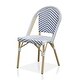 preview thumbnail 9 of 18, Furniture of America Ariel Natural Tone Patio Bistro Chairs (Set of 2) Navy & White