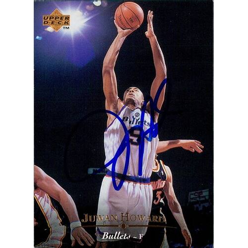 Shop Signed Howard Juwan Washington Bullets 1995 Upper Deck