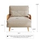 preview thumbnail 12 of 10, JASIWAY Modern Upholstered Convertible Sofa Bed