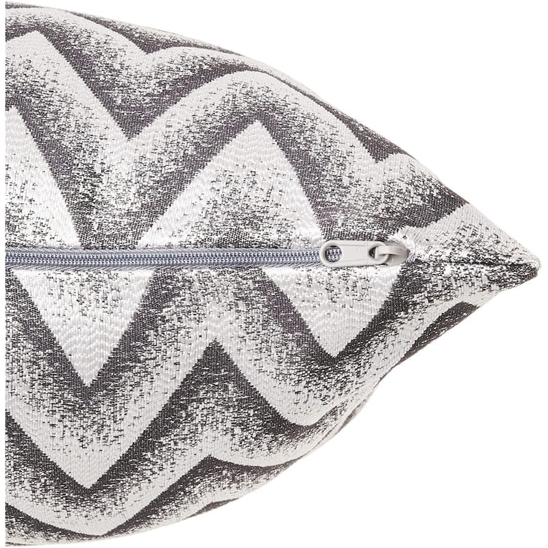 Violet Linen Indiana Chevron Pattern Decorative Throw Pillow