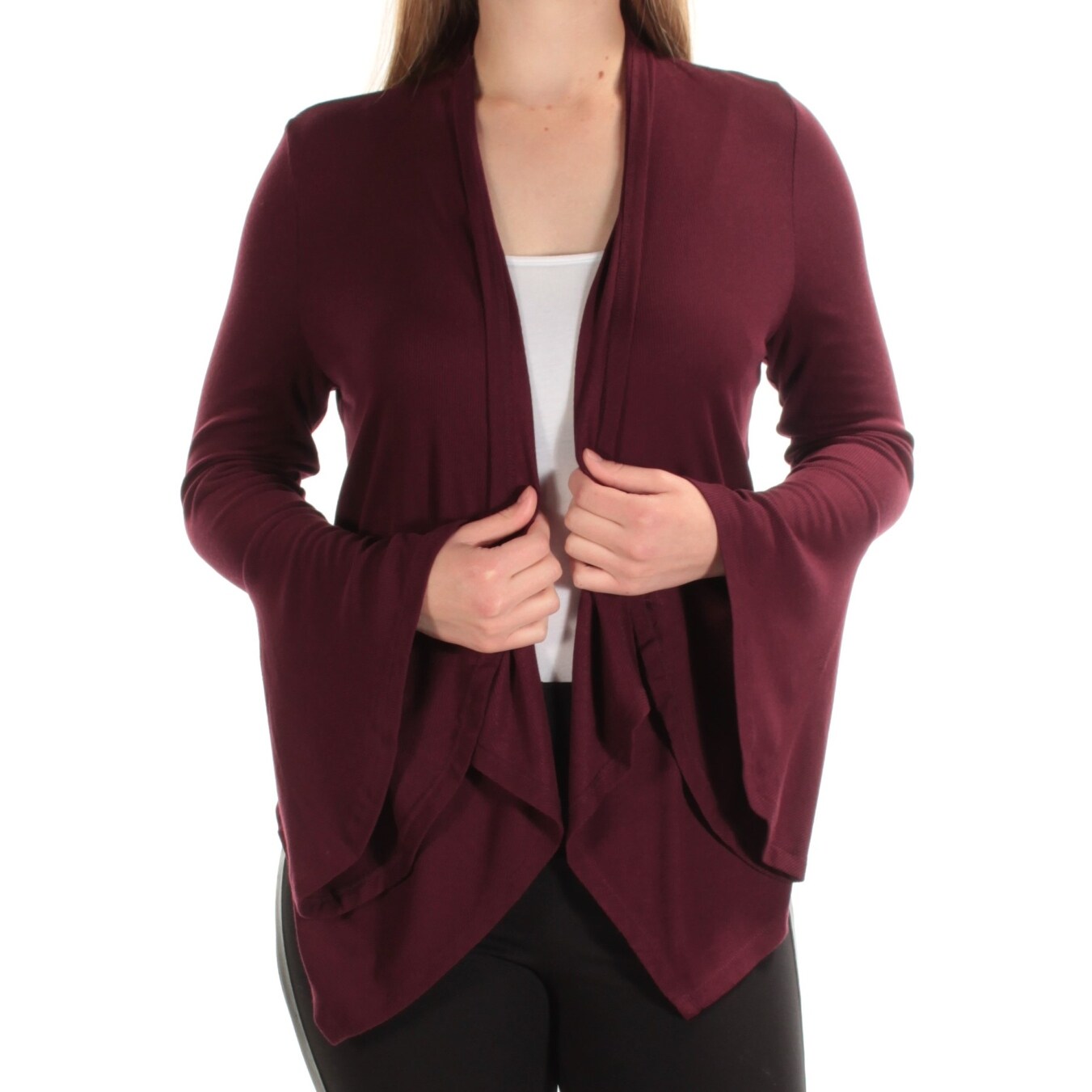 womens burgundy cardigan sweater