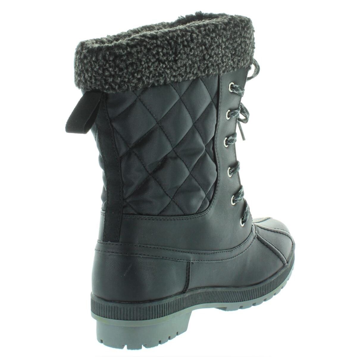 Shop London Fog Womens Winter Boots Faux Leather Cold Weather
