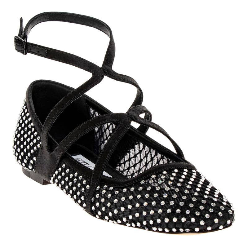 Jimmy Choo Astoria Flat - 36 - Black Fabric