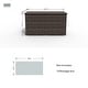 preview thumbnail 5 of 12, Outdoor 296 Gallon Large Rattan Deck Storage Box by Moda Furnishings