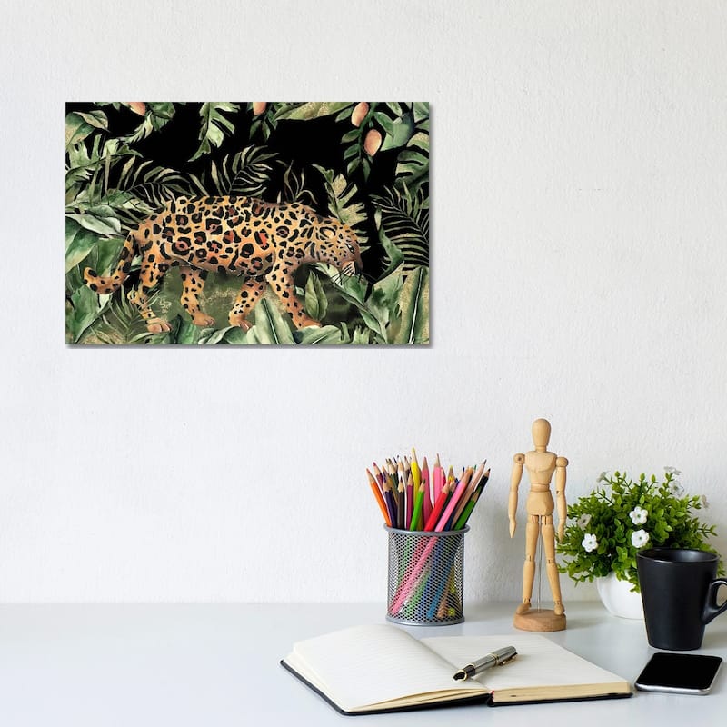iCanvas "Exotic Leopard In Jungle" by UtArt Canvas Print - 8x12x0.75