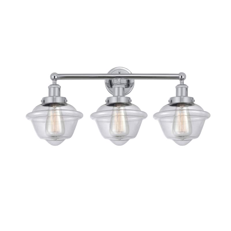 Innovations Lighting 616-3W-10-25 Oxford Vanity Oxford 3 Light 25" - Polished Chrome / Clear