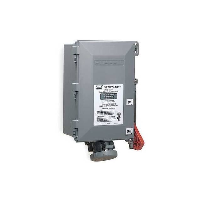 Hubbell WTMchIntrlkDvcFsd,3P4W,60 A,480V AC,30hp HBL460MIF7W - 1 Each