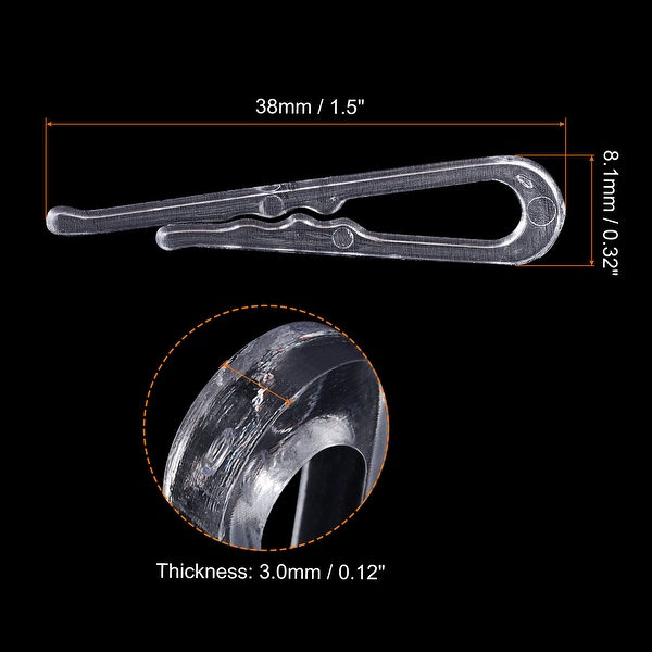 Clear plastic alligator deals clips