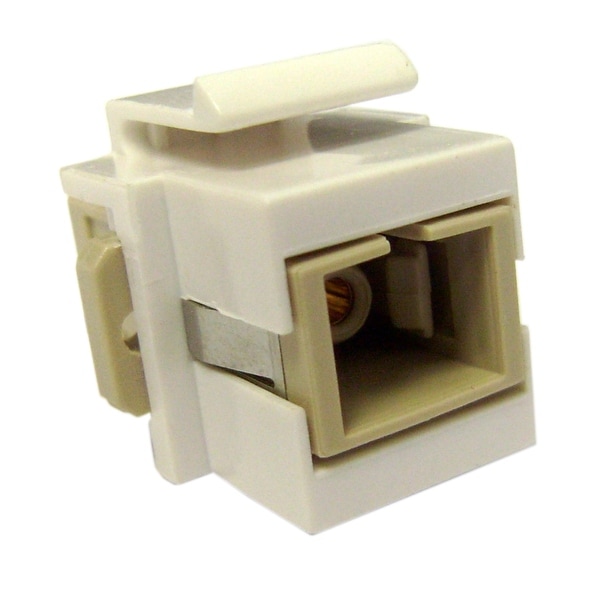 Offex Keystone, White, SC Fiber Optic Network Coupler. Opens flyout.