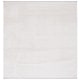preview thumbnail 15 of 17, SAFAVIEH Whisper Ardiana Contemporary Stripe Fringe Rug 3' Square - Ivory - Square