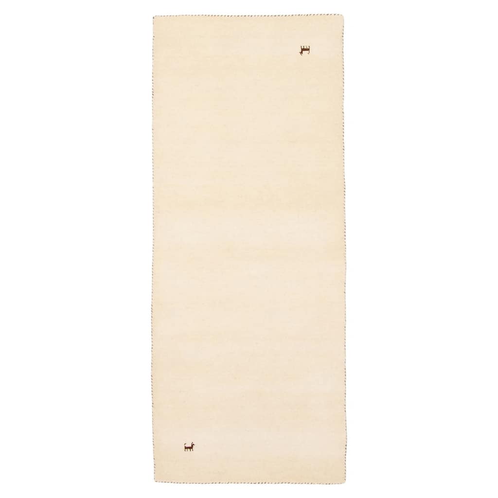 Kashkuli Gabbeh Cream Rug 2'6" x 6'4" - 2'6 x 6'4
