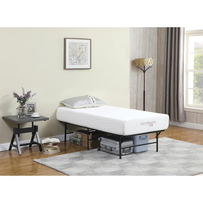 Andell Black Platform Bed - Twin XL