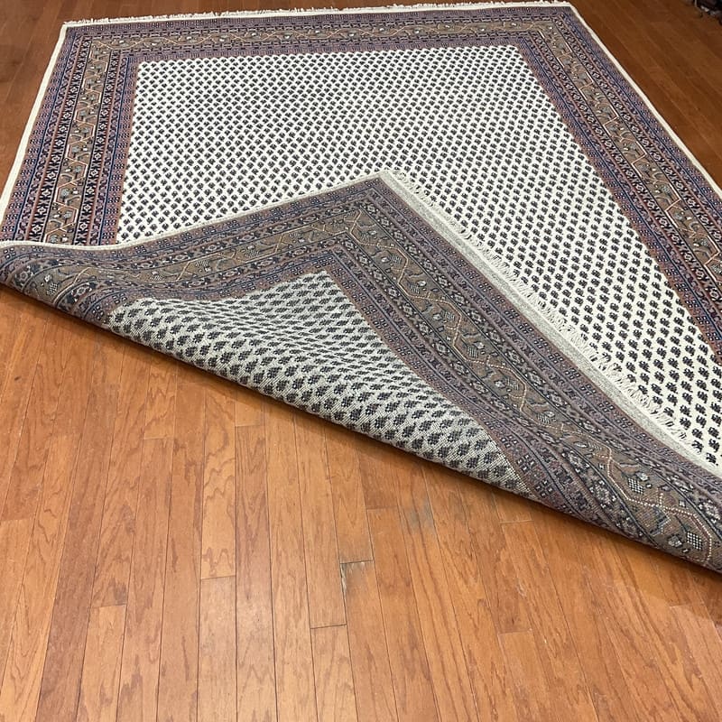 HERAT ORIENTAL Handmade Geometric Mir Wool Rug 8'6 x 11'6