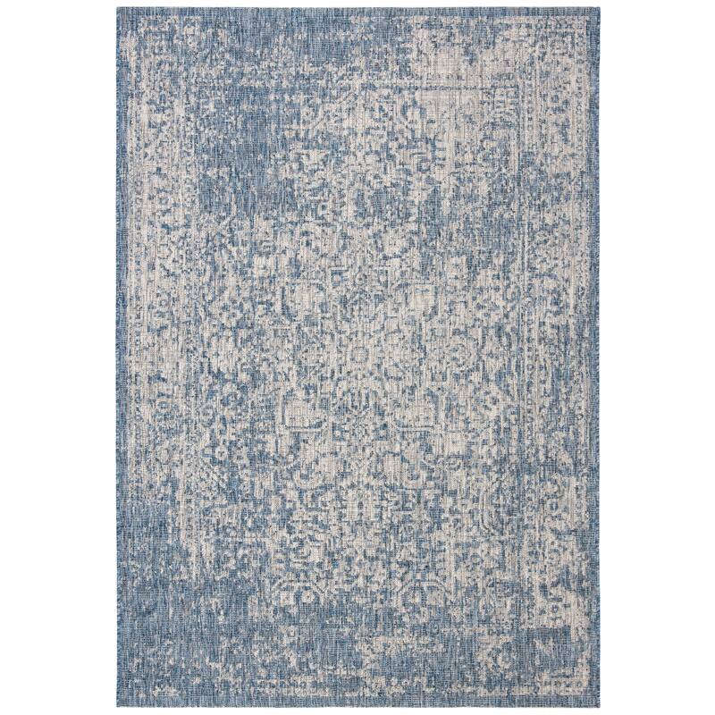 SAFAVIEH Courtyard Gunsel Outdoor Waterproof Patio Backyard Rug