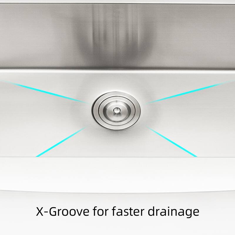 Farmhouse Apron Single Bowl Stainless Steel Kitchen Sink with Workstation
