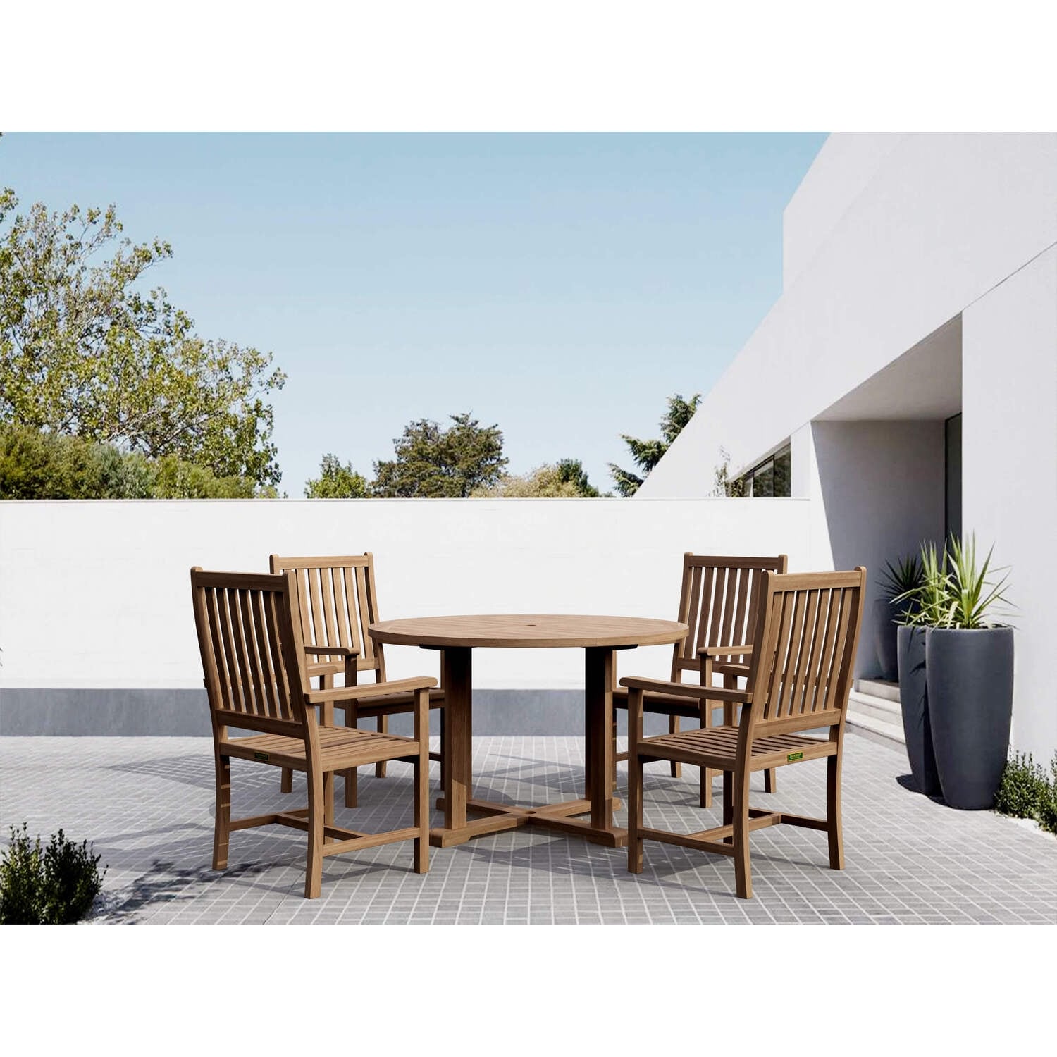 Outdoor Dining Set 5 Piece Patio Furniture Set Garden Bistro Set