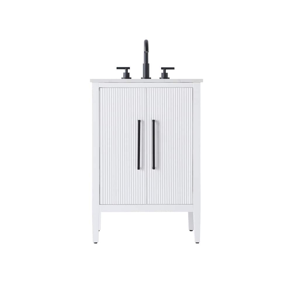 Elegant Lighting VF29624 Blakely 24" Free Standing Single Basin Vanity