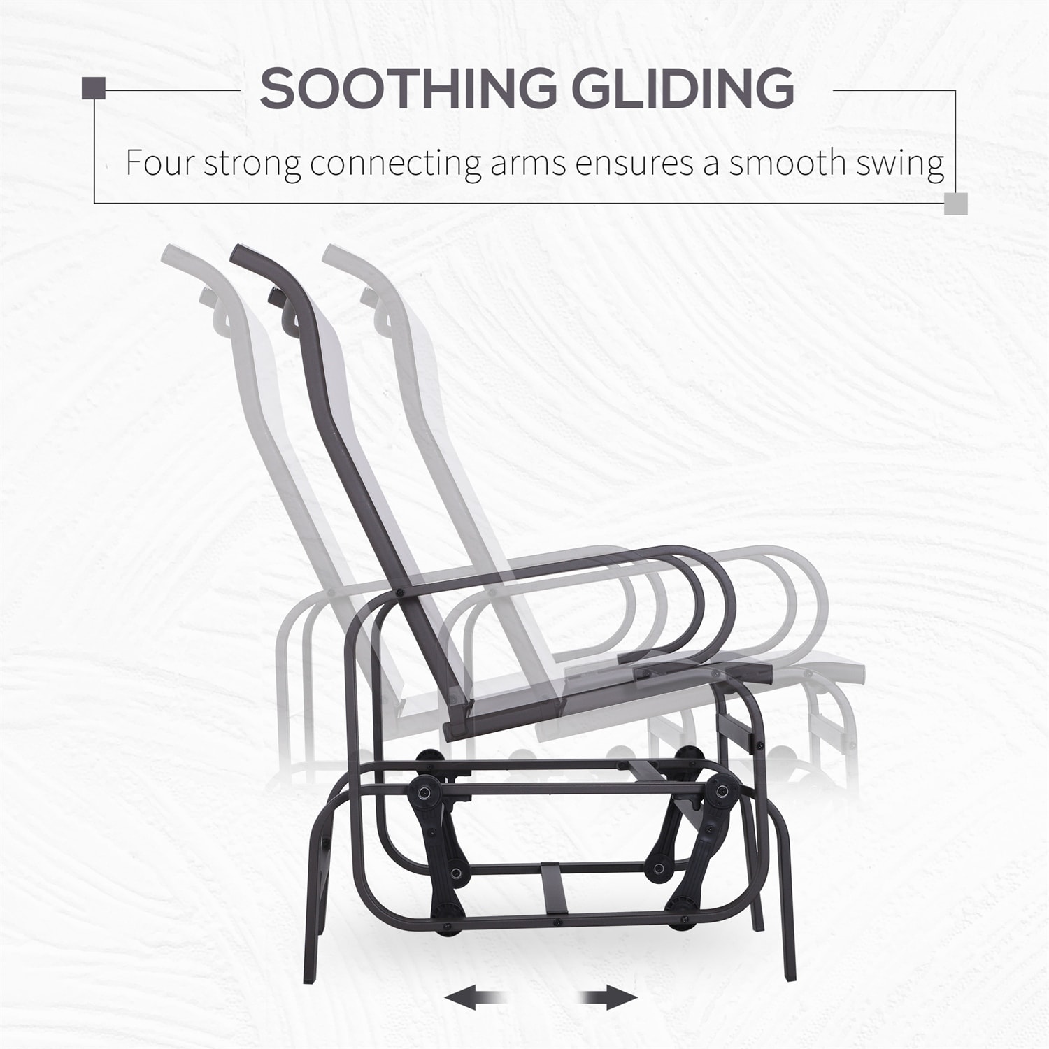 Glider chair mechanism clearance