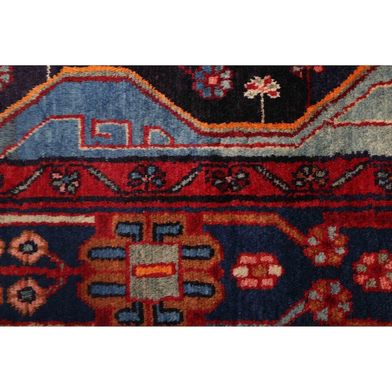 ECARPETGALLERY Hand-knotted Anatolian Vintage Dark Navy Wool Rug - 4'9 x 8'5