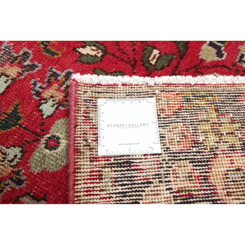 ECARPETGALLERY Hand-knotted Antalya Vintage Red Wool Rug - 5'11 x 9'3