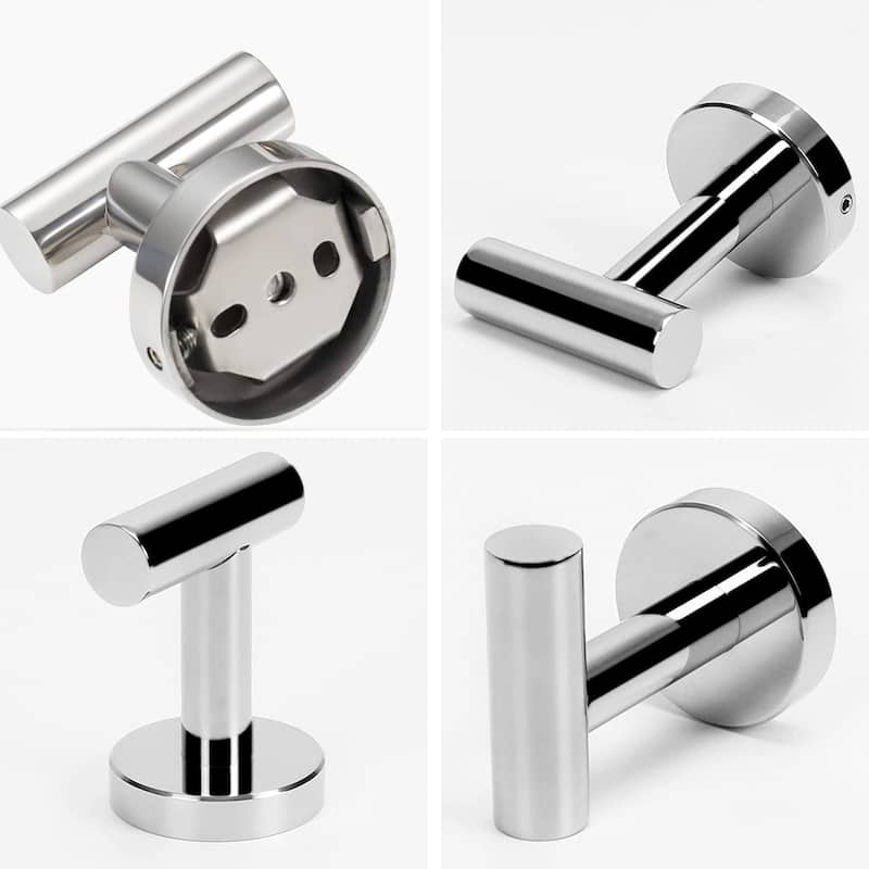 6-Piece Bath Hardware Set in Stainless Steel