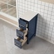 preview thumbnail 11 of 51, Vanity Art 84" Double Sink Bathroom Vanity Set with Engineered Marble Top and Free Mirrors