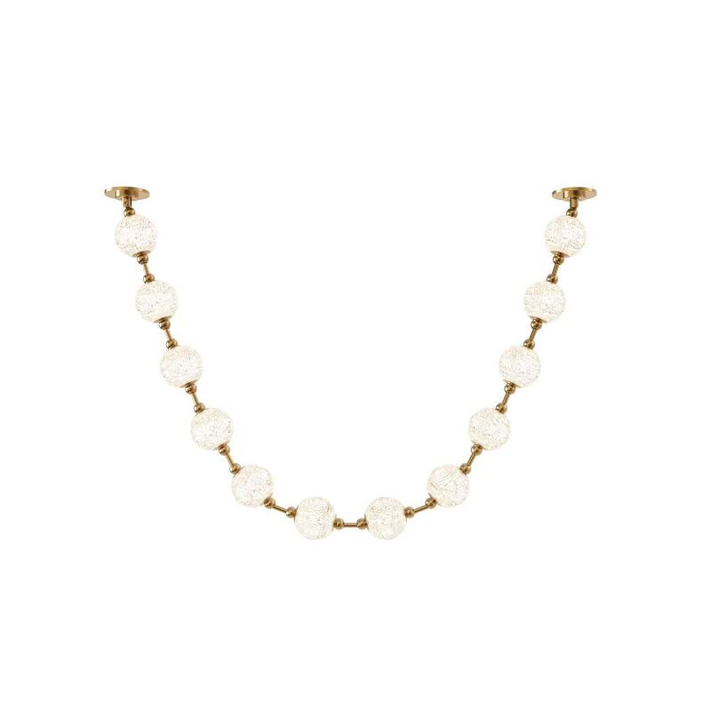 Alora Lighting PD321712-RT Marni 86" Wide 3000K LED Linear Pendant - Natural Brass