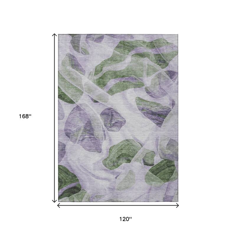HomeRoots Abstract Transitional Rectangle Outdoor Rug