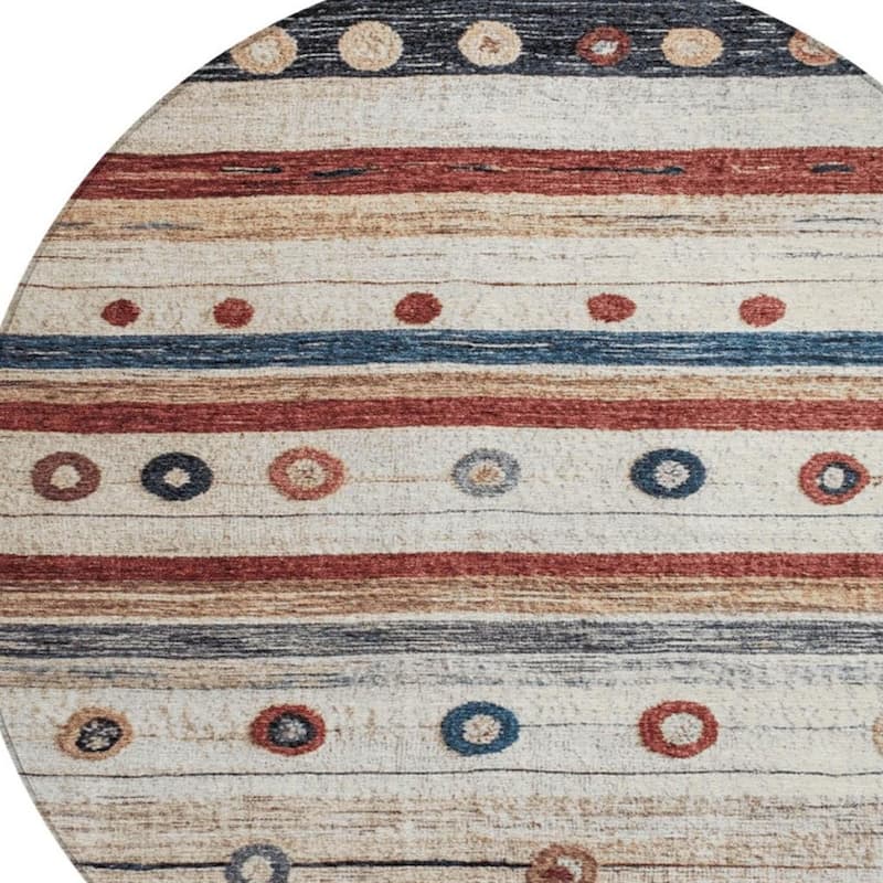 HomeRoots Striped Transitional Rectangle Outdoor Rug