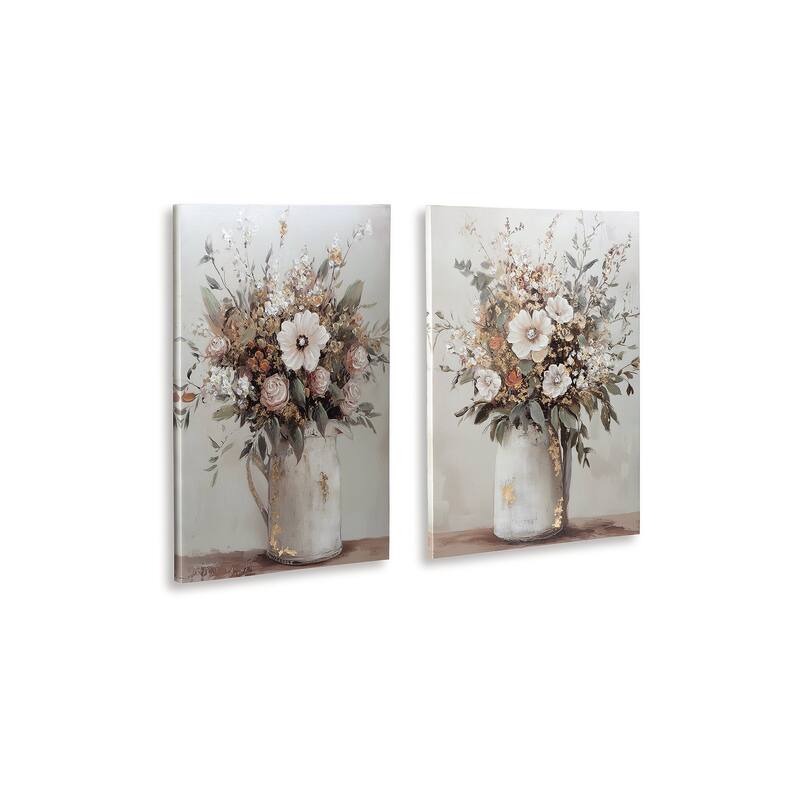 Signature Design by Ashley Faisaldon Gray/Green Wall Art (Set of 2)