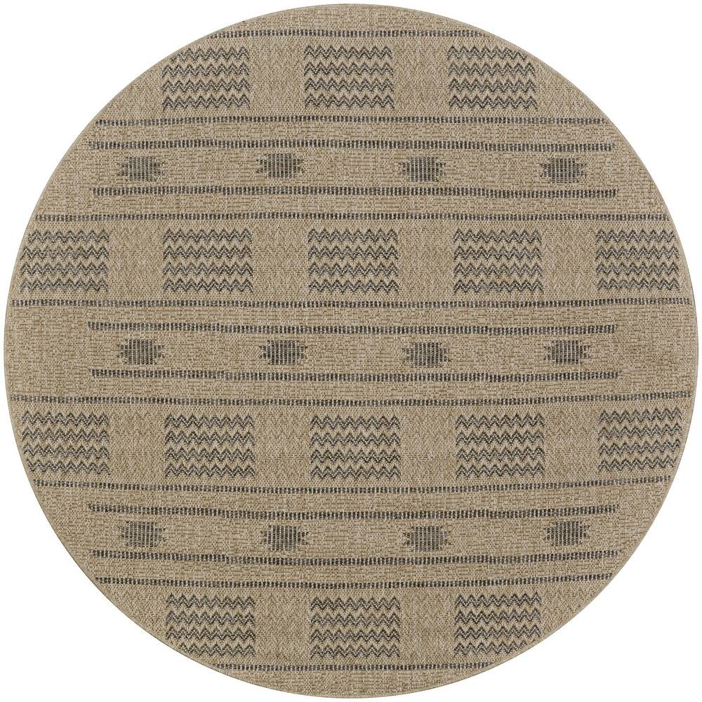 Dream Decor Rugs Triballe Eastwick Brown Indoor Outdoor Area Rug