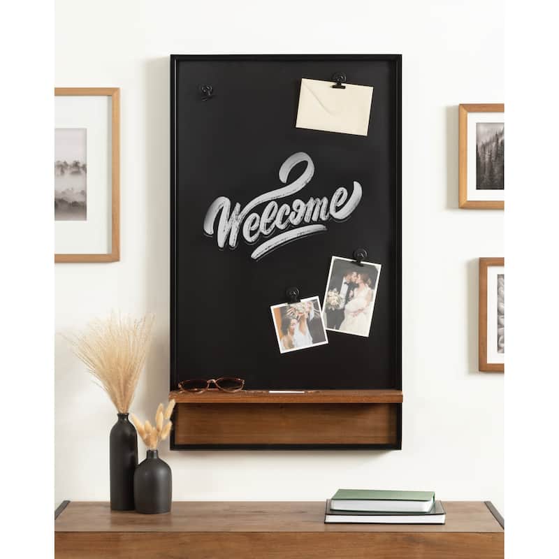 Kate and Laurel Owing Magnetic Chalkboard - 20x4x34