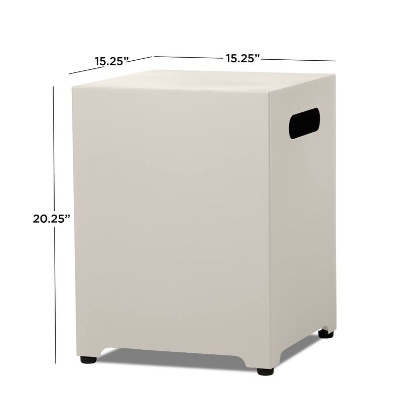 Square Metal Propane Tank Cover by Real Flame - 15.125" L x 15.125" W x 20.25" H