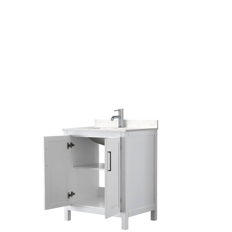 Daria 30 Inch Single Vanity, Cultured Marble Top