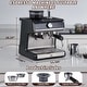 preview thumbnail 10 of 30, 20 BAR Semi-Automatic Espresso Machine with Built-in Grinder Milk Steamer