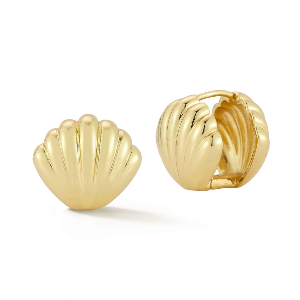 Chloe & Madison Seashell Hoop Earrings