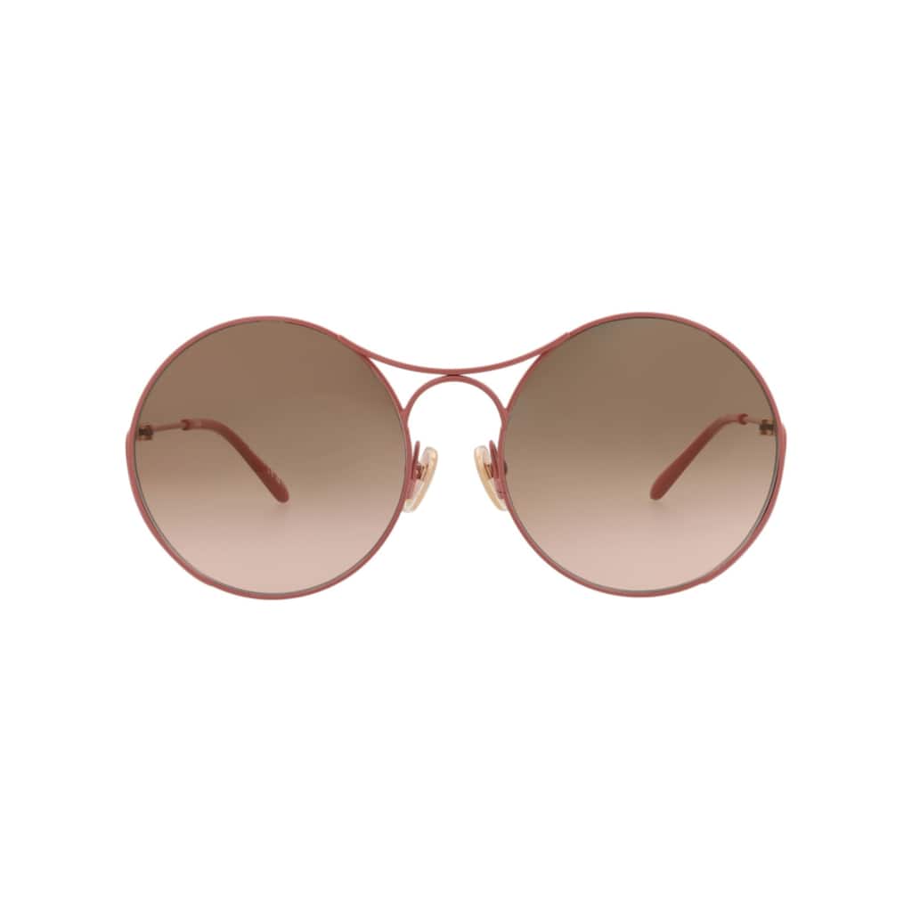 Chloé Round-Frame Metal Sunglasses