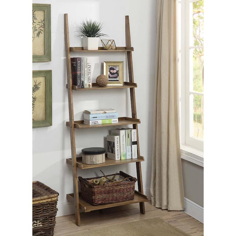Convenience Concepts American Heritage Bookshelf Ladder - Driftwood