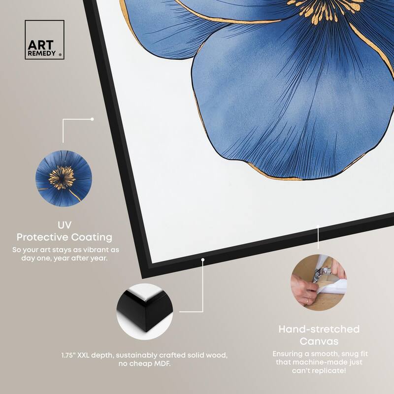 Blue Brilliance II Canvas by Art Remedy