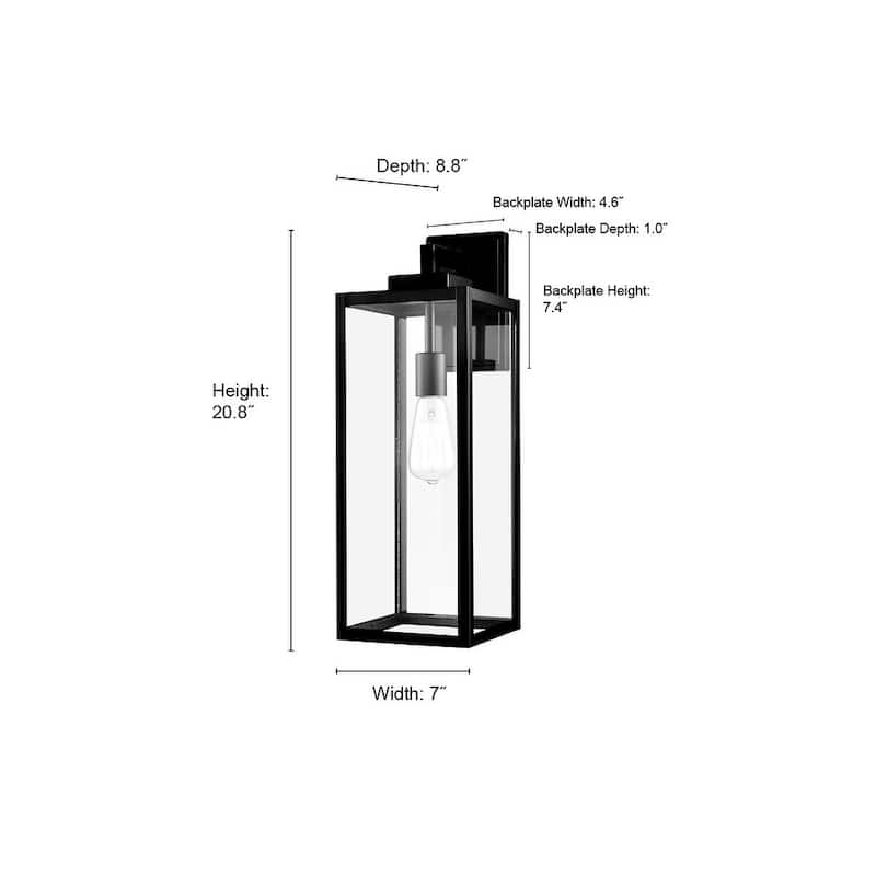 Millennium Lighting 60091 Atless 21" Tall Outdoor Wall Sconce