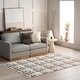 preview thumbnail 1 of 7, Nuloom Crimson High-Low Plaid Tasseled Area Rug 2' x 8' - Ivory - Runner