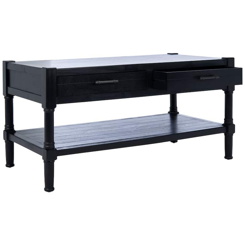 SAFAVIEH Filbert 2-Drawer Bottom Shelf Coffee Table - 37.8" W x 19" L x 19" H