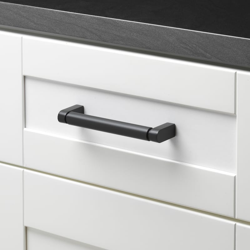 GlideRite 6-5/16 in. 160mm Center to Center Solid Smooth Cabinet Bar Pull - 4787-160