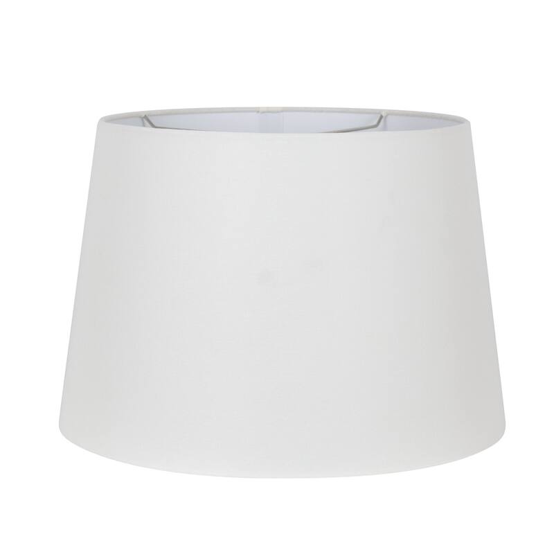 Polyresin 30" Table Lamp with Linen Shade, Antique White