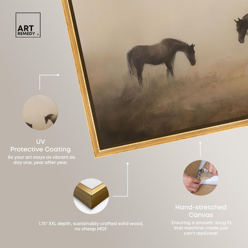 Equine Duo II Canvas by Art Remedy